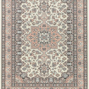 Teppich NOURISTAN Parun Täbriz Teppiche Gr. B/L: 160 cm x 230 cm, 9 mm, 1 St., beige (creme, rosa) Orientalische Muster