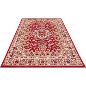 Teppich NOURISTAN Parun Täbriz Teppiche Gr. B/L: 200 cm x 290 cm, 9 mm, 1 St., rot Orientalische Muster