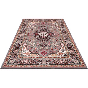Teppich NOURISTAN Skazar Isfahan Teppiche Gr. B/L: 200 cm x 290 cm, 9 mm, 1 St., grau Orientalische Muster Kurzflor, Orient, Teppich, Vintage, Esszimmer, Wohnzimmer, Flur