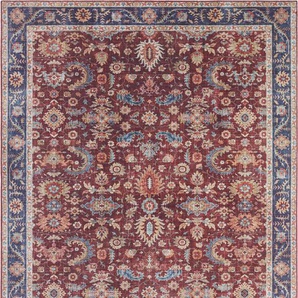 Teppich NOURISTAN Vivana Teppiche Gr. B/L: 160 cm x 230 cm, 5 mm, 1 St., bunt (bordeau x, rot) Orientalische Muster