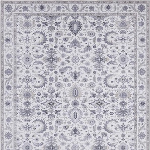 Teppich NOURISTAN Vivana Teppiche Gr. B/L: 160 cm x 230 cm, 5 mm, 1 St., grau (platinfarben) Orientalische Muster Orientalisch, Orient, Vintage, Wohnzimmer, Schlafzimmer, Esszimmer