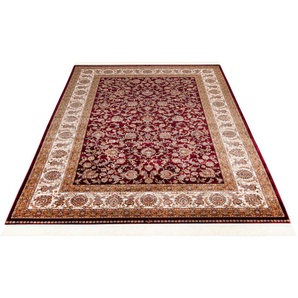 Teppich OBSESSION My Babylon of Obsession 300 Teppiche Gr. B/L: 200 cm x 290 cm, 8 mm, 1 St., rot Esszimmerteppiche Kurzflor, Orient-Optik, mit Fransen, besonders hohe Knotendichte