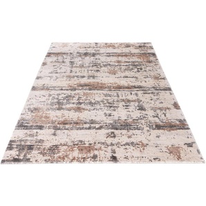Teppich OBSESSION My Jewel of Obsession 960 Teppiche Gr. B/L: 240 cm x 340 cm, 7 mm, 1 St., grau (taupe) Esszimmerteppiche modernes abstraktes Design, besonders hohe Materialdichte