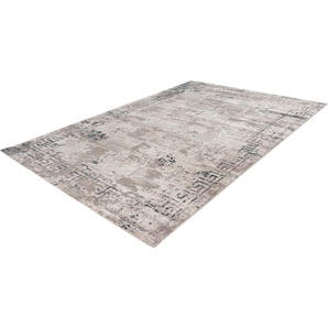 Teppich OBSESSION My Opal 911 Teppiche Gr. B/L: 160 cm x 230 cm, 10 mm, 1 St., grau (taupe) Esszimmerteppiche Pastell-Farben, mit Bordüre, ideal im Wohnzimmer & Schlafzimmer