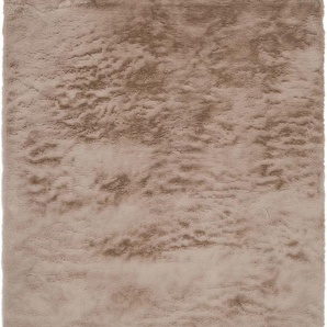 Teppich OCI DIE TEPPICHMARKE BUFFY SOFT Teppiche Gr. B/L: 160 cm x 230 cm, 25 mm, 1 St., grau (taupe) Esszimmerteppiche