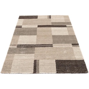 Teppich OCI DIE TEPPICHMARKE Castle Beppo Teppiche Gr. B/L: 200 cm x 250 cm, 20 mm, 1 St., beige (beige, braun) Esszimmerteppiche Kurzflor, Wohnzimmer