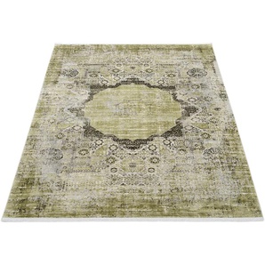 Teppich OCI DIE TEPPICHMARKE COLOUR MEDI Teppiche Gr. B/L: 160 cm x 230 cm, 8 mm, 1 St., grün Esszimmerteppiche