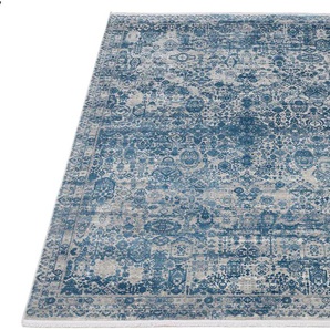 Teppich OCI DIE TEPPICHMARKE COLOUR TADI Teppiche Gr. B/L: 120 cm x 170 cm, 8 mm, 1 St., blau Esszimmerteppiche