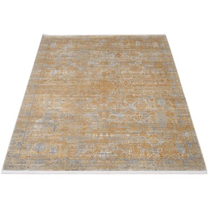 Teppich OCI DIE TEPPICHMARKE COLOUR TADI Teppiche Gr. B/L: 140 cm x 200 cm, 8 mm, 1 St., goldfarben Esszimmerteppiche