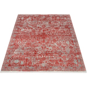 Teppich OCI DIE TEPPICHMARKE COLOUR TADI Teppiche Gr. B/L: 140 cm x 200 cm, 8 mm, 1 St., rot Esszimmerteppiche