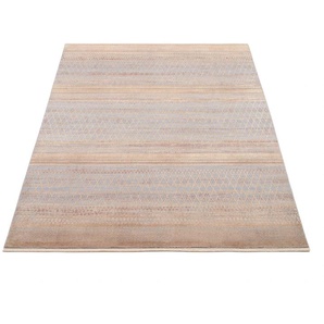 Teppich OCI DIE TEPPICHMARKE FARBEN MASTER Teppiche Gr. B/L: 160 cm x 230 cm, 8 mm, 1 St., braun (hellbraun) Esszimmerteppiche Klassisches Muster, eingefasst, in 3-D-Optik