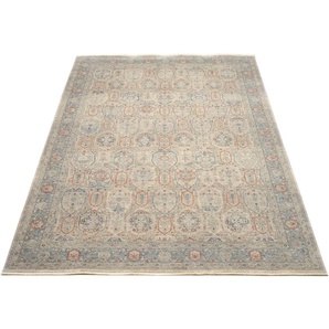 Teppich OCI DIE TEPPICHMARKE GRAND FASHION 02 Teppiche Gr. B/L: 140 cm x 200 cm, 5 mm, 1 St., grau (grau, blau) Orientalische Muster