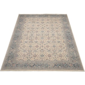 Teppich OCI DIE TEPPICHMARKE GRAND FASHION 04 Teppiche Gr. B/L: 120 cm x 170 cm, 5 mm, 1 St., beige (creme, blau) Orientalische Muster