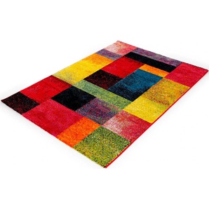 Teppich OCI DIE TEPPICHMARKE Happiness Shimmer Teppiche Gr. B/L: 160 cm x 230 cm, 20 mm, 1 St., bunt (multi) Esszimmerteppiche