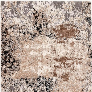 Teppich OCI DIE TEPPICHMARKE Juwel Dramatica Teppiche Gr. B/L: 120 cm x 170 cm, 20 mm, 1 St., beige (beige, braun) Esszimmerteppiche Wohnzimmer