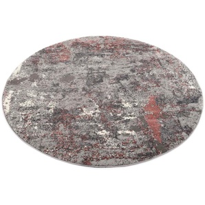 Teppich OCI DIE TEPPICHMARKE JUWEL LIRAY Teppiche Gr. Ø 160 cm, 20 mm, 1 St., rot (rosenholz) Esszimmerteppiche