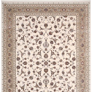 Teppich OCI DIE TEPPICHMARKE MYSTIC HERITAGE Teppiche Gr. B/L: 120 cm x 180 cm, 7 mm, 1 St., beige (creme, beige) Esszimmerteppiche florale Muster in 3D-Optik, maschinell gewebt, Viskose