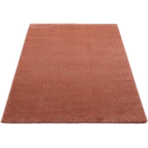 Teppich OCI DIE TEPPICHMARKE NEW VILLA MELANGE Teppiche Gr. B/L: 140 cm x 200 cm, 20 mm, 1 St., rot (rosenholz) Esszimmerteppiche