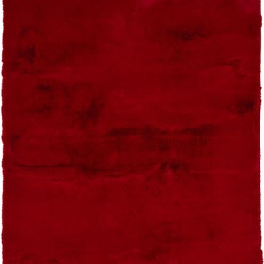 Teppich OCI DIE TEPPICHMARKE ROCKY SOFT Teppiche Gr. B/L: 120 cm x 170 cm, 35 mm, 1 St., rot Esszimmerteppiche Kunstfell, weich, kuschelig, maschinell gewebt, waschbar