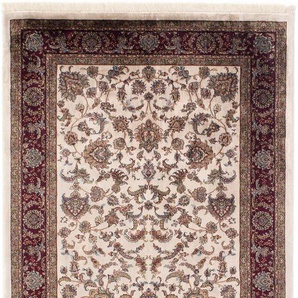 Teppich OCI DIE TEPPICHMARKE SILK LINE ALLOVER Teppiche Gr. B/L: 140 cm x 190 cm, 5 mm, 1 St., rot (rot, creme) Orientalische Muster Wohnzimmer