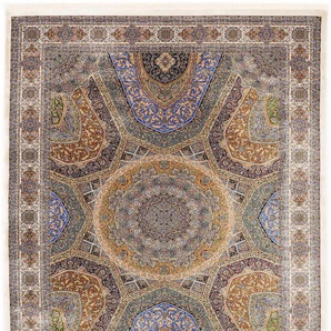 Teppich OCI DIE TEPPICHMARKE SILK LINE SHAH ABBAS Teppiche Gr. B/L: 140 cm x 195 cm, 5 mm, 1 St., bunt (multi) Orientalische Muster