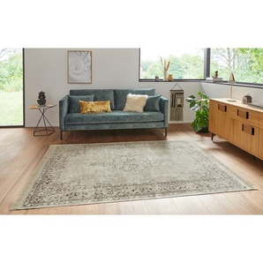 Teppich Oriental Vintage Medaillon Beige/Creme 160 x 230cm Webstoff