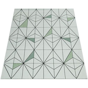 Teppich Ostende 539, Paco Home, rechteckig, Höhe: 4 mm, Flachgewebe, modernes geometrisches Design, In- und Outdoor geeignet