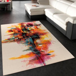 Teppich PACO HOME Canvas 752 Teppiche Gr. B/L: 160 cm x 230 cm, 16 mm, 1 St., bunt (mehrfarbig) Esszimmerteppiche