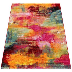 Teppich PACO HOME Canvas 754 Teppiche Gr. B/L: 240 cm x 330 cm, 16 mm, 1 St., bunt (mehrfarbig) Esszimmerteppiche