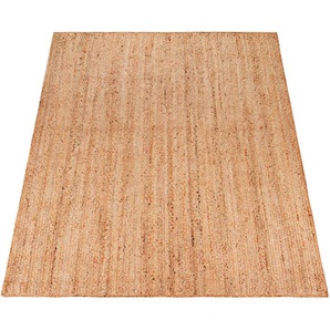 Teppich PACO HOME Skive 686 Teppiche Gr. B/L: 160 cm x 230 cm, 13 mm, 1 St., beige (natur) Esszimmerteppiche Wendeteppich, handgeflochten, Naturfaser, Boho-Style, auch als Läufer