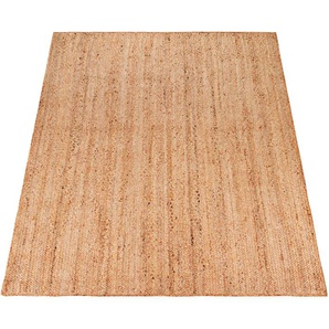 Teppich PACO HOME Skive 686 Teppiche Gr. B/L: 160 cm x 230 cm, 13 mm, 1 St., beige (natur) Juteteppiche Wendeteppich, handgeflochten, Naturfaser, Boho-Style, auch als Läufer
