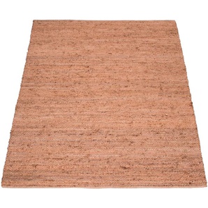 Teppich PACO HOME Skive 689 Teppiche Gr. B/L: 120 cm x 170 cm, 13 mm, 1 St., beige (natur) Juteteppiche Wendeteppich, handgeflochten, Naturfaser, Boho-Style, auch als Läufer