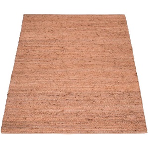 Teppich PACO HOME Skive 689 Teppiche Gr. B/L: 80 cm x 150 cm, 13 mm, 1 St., beige (natur) Juteteppiche Wendeteppich, handgeflochten, Naturfaser, Boho-Style, auch als Läufer