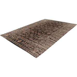 Teppich PADIRO Charme 225 Teppiche Gr. B/L: 120 cm x 180 cm, 5 mm, 1 St., bunt (multi, rot) Baumwollteppiche Chenille Flachgewebe im Vintage Stil