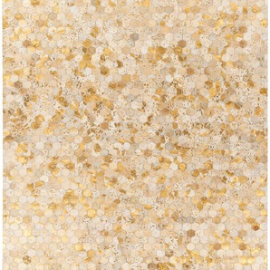 Teppich PADIRO Lavin 1025 Teppiche Gr. B/L: 160 cm x 230 cm, 8 mm, 1 St., goldfarben (gold) Esszimmerteppiche