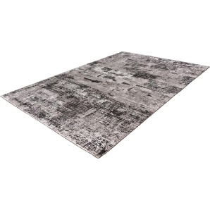 Teppich PADIRO Sinai 325 Teppiche Gr. B/L: 120 cm x 170 cm, 11 mm, 1 St., grau (anthrazit) Esszimmerteppiche Viskose