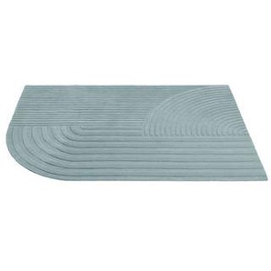 Teppich Relevo textil grün / 170 x 240 cm - Handgetuftet - Muuto -