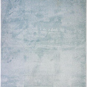 Teppich RESITAL THE VOICE OF CARPET Panama 2800 Teppiche Gr. B/L: 200 cm x 290 cm, 10 mm, 1 St., blau Esszimmerteppiche Kurzflor, Uni Farben, leichter Glanz