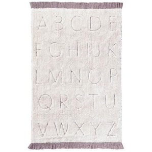 Teppich RugCycled Kollektion ABC XS, 130 x 90 cm, aus Baumwolle, waschbar, Lorena Canals