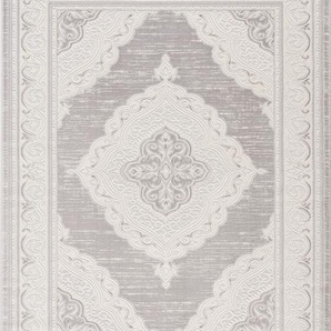 Teppich SANAT Harmony 3201 Teppiche Gr. B/L: 200 cm x 280 cm, 12 mm, 1 St., grau (hellgrau) Orientalische Muster