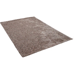 Teppich SANSIBAR Munkmarsch Uni Teppiche Gr. B/L: 190 cm x 290 cm, 20 mm, 1 St., braun Esszimmerteppiche meliert, 100% Polyester, besonders weich, Wohnzimmer, Schlafzimmer