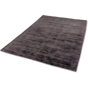 Teppich SCHÖNER WOHNEN-KOLLEKTION Alessa Teppiche Gr. B/L: 170 cm x 240 cm, 5 mm, 1 St., grau (anthrazit) Esszimmerteppiche Viskose, Wohnzimmer