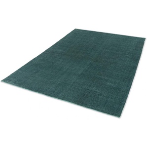 Teppich SCHÖNER WOHNEN-KOLLEKTION Aura Teppiche Gr. B/L: 140 cm x 200 cm, 15 mm, 1 St., grün Esszimmerteppiche seidige Viskose, Wohnzimmer