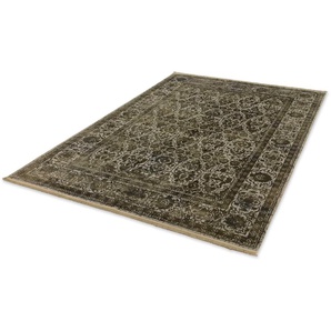 Teppich SCHÖNER WOHNEN-KOLLEKTION Velvet Teppiche Gr. B/L: 80 cm x 150 cm, 7 mm, 1 St., grün (olivgrün) Esszimmerteppiche Viskose, Wohnzimmer
