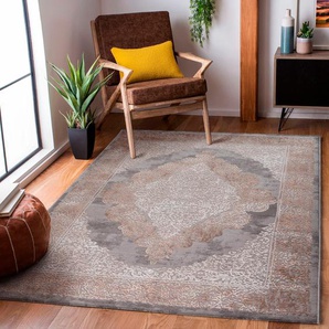 Teppich SEHRAZAT Lexa 4000 Teppiche Gr. B/L: 160 cm x 230 cm, 9 mm, 1 St., grau Orientalische Muster