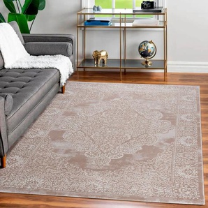 Teppich SEHRAZAT Lexa 4000 Teppiche Gr. B/L: 200 cm x 290 cm, 9 mm, 1 St., beige Orientalische Muster elegantes Vintage Design, prachtvoller 3D-Effekt
