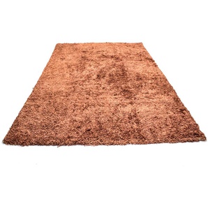 Teppich Shaggy Teppich handgewebt orange, morgenland, rechteckig, Höhe: 40 mm