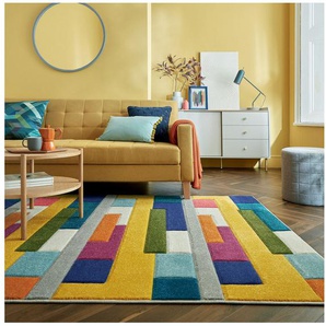 Teppich Spectrum, FLAIR RUGS, rechteckig, Höhe: 8 mm, Handgeschnitzt Teppich