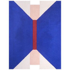 Teppich Suprematisme textil blau bunt / 180 x 250 cm - Handgetuftet - PINTON - Bunt