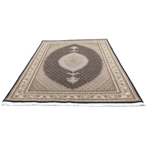 Teppich Täbriz 50 Raj Teppich handgeknüpft braun, morgenland, rechteckig, Höhe: 8 mm, handgeknüpft